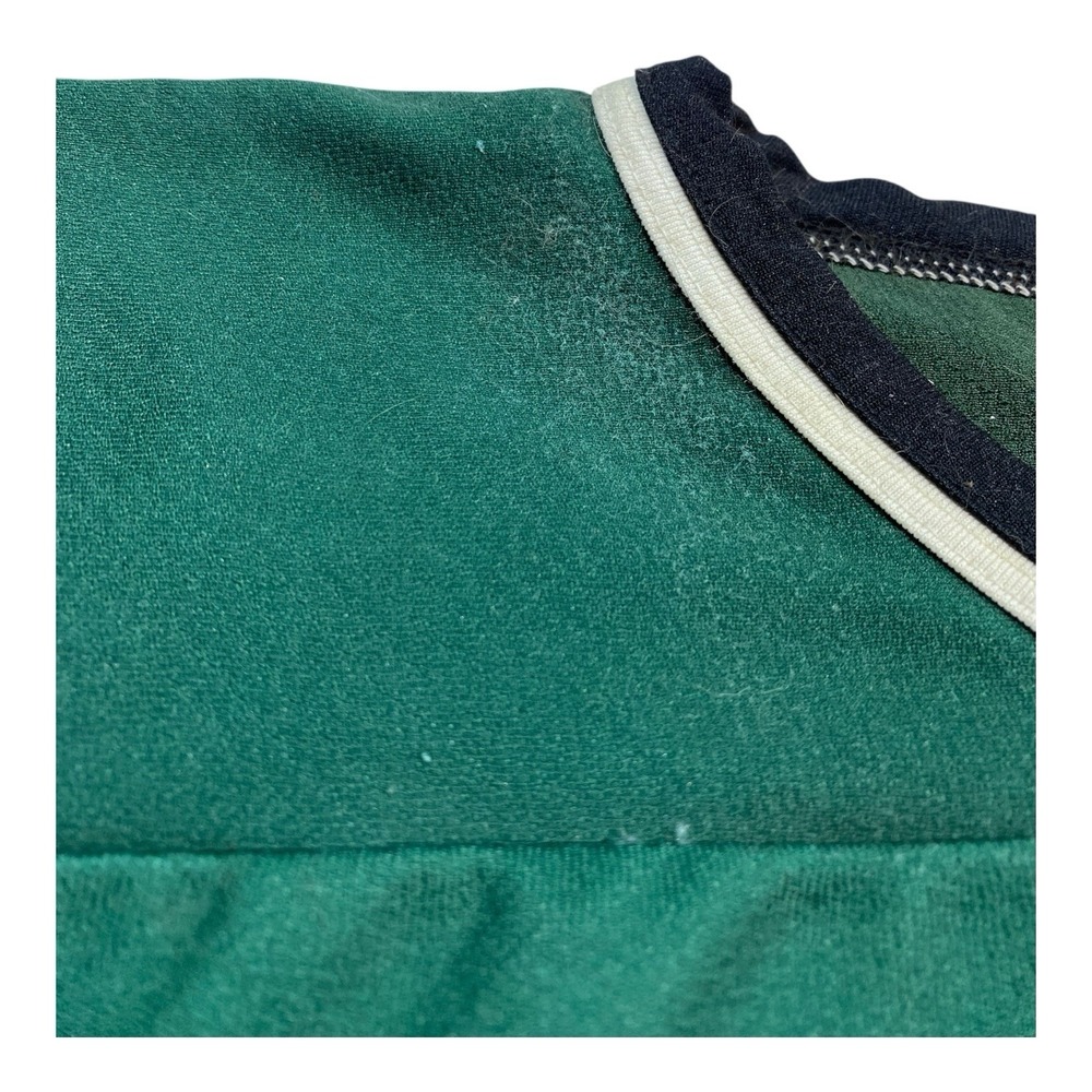 VTG Athletic Knit Hockey Jersey Mens XL Banknorth Green Black Star 12 Canada‎ - Picture 4 of 13